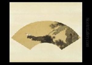 Two Cranes With Old Pine Tree by Hishida Shunso