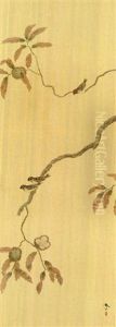 Sparrow At The Chestnut Tree by Hishida Shunso