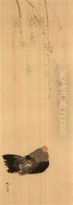 Hen by Hishida Shunso