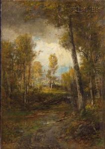 Late Afternoon In An Autumn Wood by Roswell Morse Shurtleff