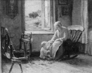 Woman Playing With Child by Claire Shuttleworth