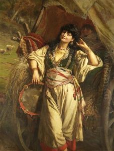 Une Halte De Bohemiens