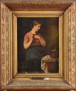 Jeune Fille A Sa Toilette