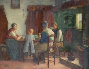 Scene Domestique by Eugene Siberdt