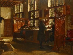 Geleerden In Een Antwerps Interieur (savants Dans Un Interieur Anversois) Geleerden In Een Antwerps Interieur (savants Dans Un Interieur Anversois)