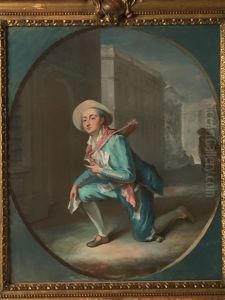 Portrait De Preville by Louis Marie Sicard