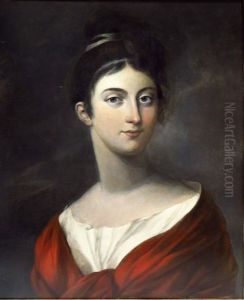 Portrait Of Charlotte Corday by Louis Marie Sicard