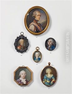 A Portrait Of Louis Xvi Of France by Louis Marie Sicard