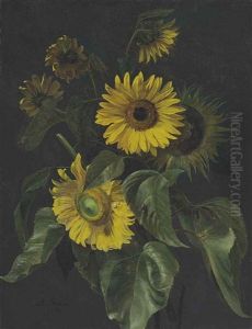 Sunflowers by Louis-Apollinaire Sicard