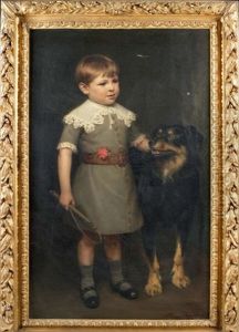 Enfant Au Chien by Nicolas Sicard