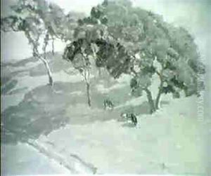 Grazing Under The Trees by Harold M. Sichel