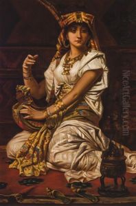 Portrait Of An Egyptian Woman by Nathaniel Sichel