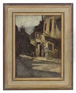 A Street In Lincoln by Bernhard Sickert