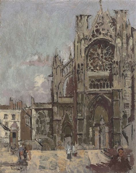 The Facade Of St. Jacques, Dieppe - view 1