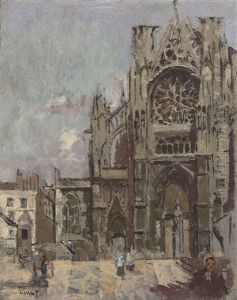 The Facade Of St. Jacques, Dieppe by Walter Richard Sickert