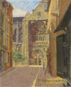 La Rue Pecquet, Dieppe by Walter Richard Sickert