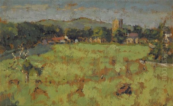 Chagford Across The Fields - view 1