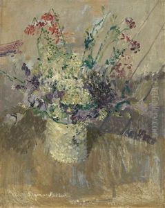Flowers In A White Vase