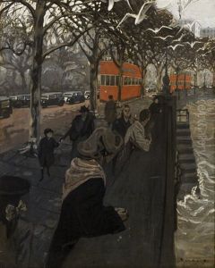 Promeneurs Sur Les Quais A Bath by Walter Richard Sickert