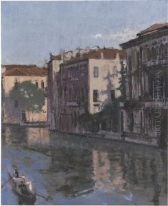A Canal, Venice: Palazzo Montecuccoli by Walter Richard Sickert