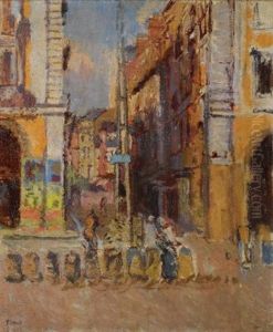 Les Arcades, Dieppe (study For The Elephant Poster)