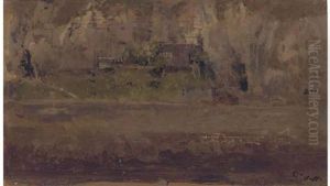 Les Falaises Du Pollet Et L'atelier Du Peintre Haquette (esquisse) by Walter Richard Sickert