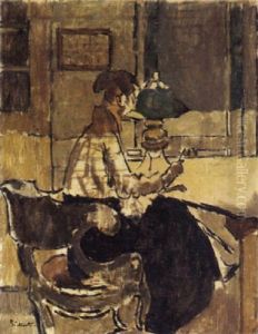Christine Drummond Sickert, Nee Angus, Buys A Gendarmerie by Walter Richard Sickert