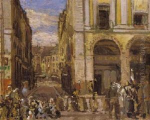 Les Arcades De La Bourse, Dieppe by Walter Richard Sickert