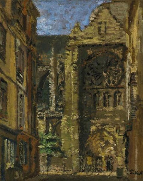 La Rue Pecquet, Towards St. Jacques, Dieppe - view 1