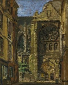 La Rue Pecquet, Towards St. Jacques, Dieppe by Walter Richard Sickert