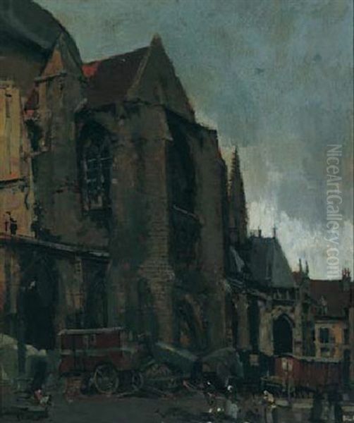 South Facade Of St. Jacques, Dieppe - view 1