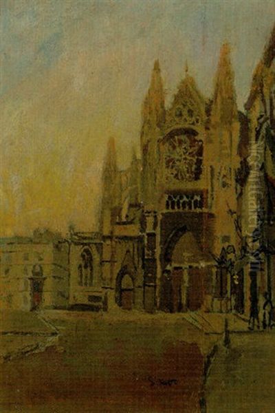 St. Jacques Facade, Dieppe - view 1