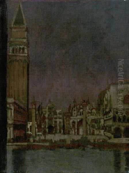 Le Palais Des Doges Au Crepuscule, Venice - view 1