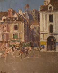 La Rue Notre Dame And The Quai Duquesne by Walter Richard Sickert