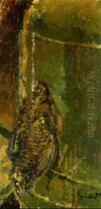 A Hanging Partridge On A Corner Cupboard by Walter Richard Sickert