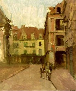 La Rue St. Catherine Et Les Vieux Arcades by Walter Richard Sickert