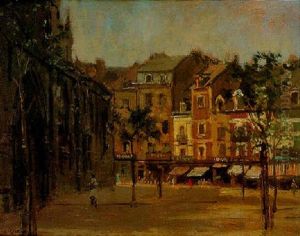La Rue De La Boucherie With St. Jacques, Dieppe by Walter Richard Sickert