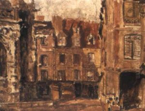 La Rue Ste. Catherine Et Les Vieux Arcades, Dieppe by Walter Richard Sickert