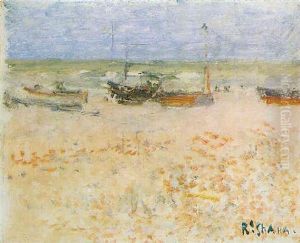Fishing Boats Beached At Dieppe by Walter Richard Sickert