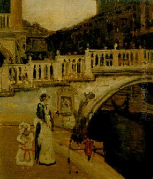 Ponte Della Paglia, Angelo De Ponte Dei Sospiri, Venice - view 1