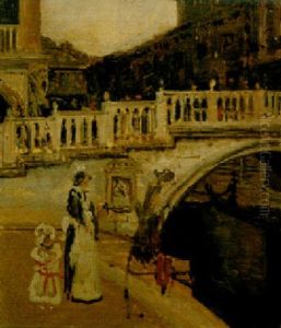 Ponte Della Paglia, Angelo De Ponte Dei Sospiri, Venice by Walter Richard Sickert