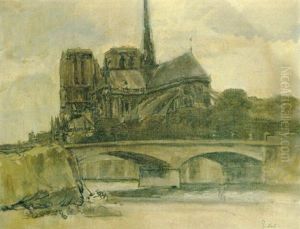 Notre Dame From The Banks Of The Seine by Walter Richard Sickert