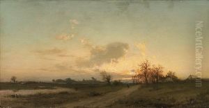 Landscape After The Sunset by Zygmunt Sidorowicz