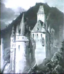 Schloss Burresheim Bei Mayen by Frederik Hansen Sidring