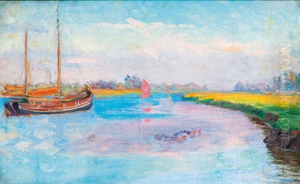 Boote Auf Der Este - view 1