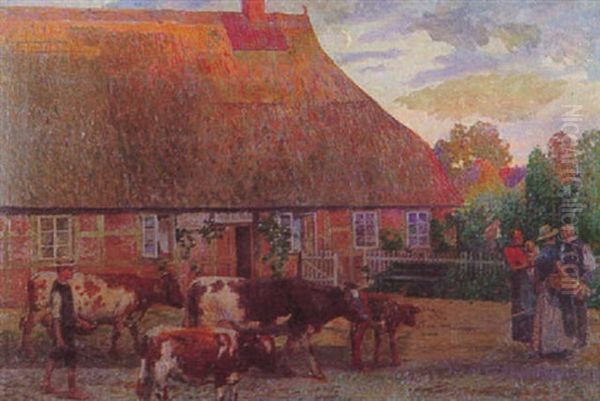 Vor Einem Bauernhaus - view 1