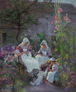 Sewing In The Garden
