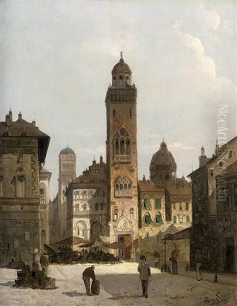 Marktplatz Vor Dem Rathaus In Pestrina - Capriccio - view 1