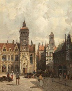 Square In Oxford by August Siegen