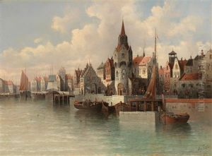 View Of Utrecht by August Siegen